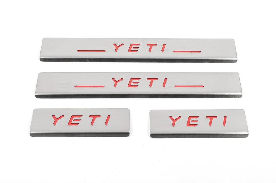 Накладки на пороги Carmos V2-RED (4 шт, нерж.) Image