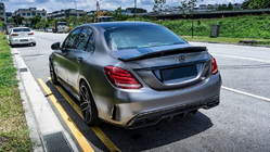 Mercedes C-сlass W205 2014-2021 рр. Комплект обвісів з повним заднім бампером (дизайн Black Mamba C63GT) фото 4