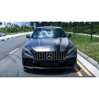 Комплект обвісів з повним заднім бампером (дизайн Black Mamba C63GT) фото 2