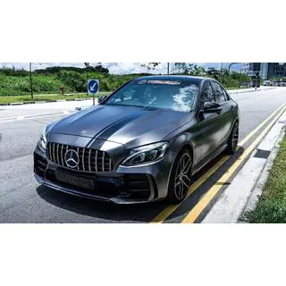 Комплект обвісів з повним заднім бампером (дизайн Black Mamba C63GT)