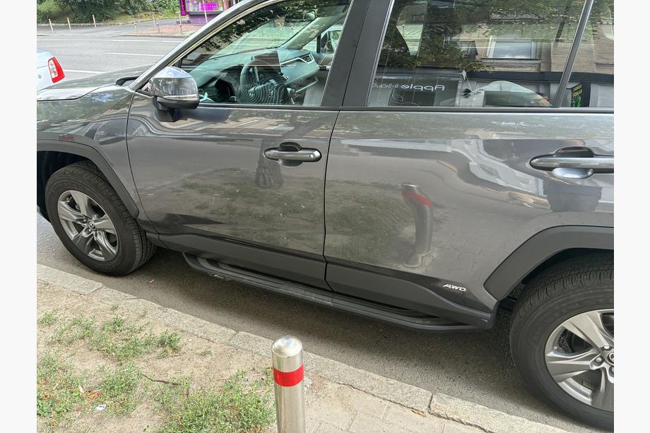 Toyota Rav 4 2019-2025 рр. Бокові пороги OEM V2B (2 шт, алюміній) Фото 4