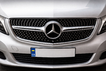Mercedes Vito/V-class W447 2014- рр. Передня решітка Diamond (2014-2019 для V-class) фото 1