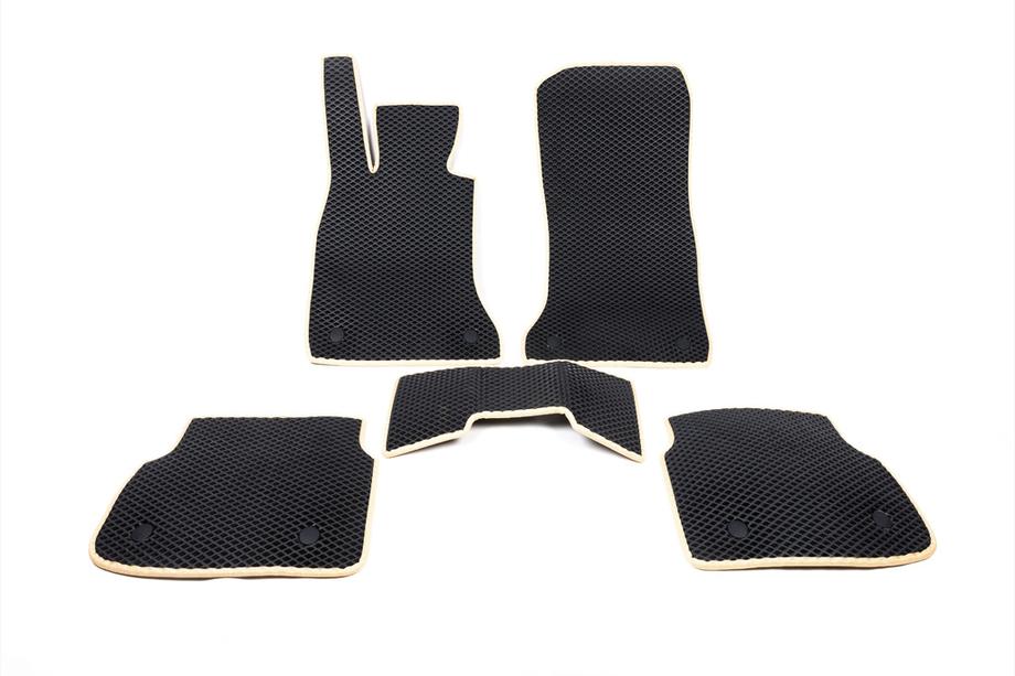 BMW 7 серія F01/F02 2008-2015 рр. Килимки EVA (для F02, Чорний) Фото 10