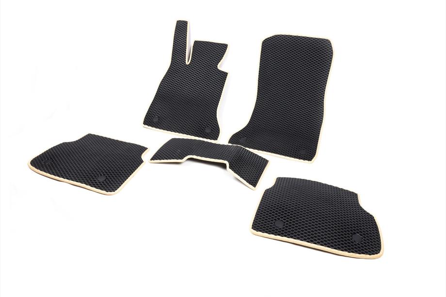 BMW 7 серія F01/F02 2008-2015 рр. Килимки EVA (для F02, Чорний) Фото 11