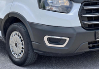 Ford Transit 2014- рр. Накладки на противотуманки 2019+ (2 шт, нерж) фото 1