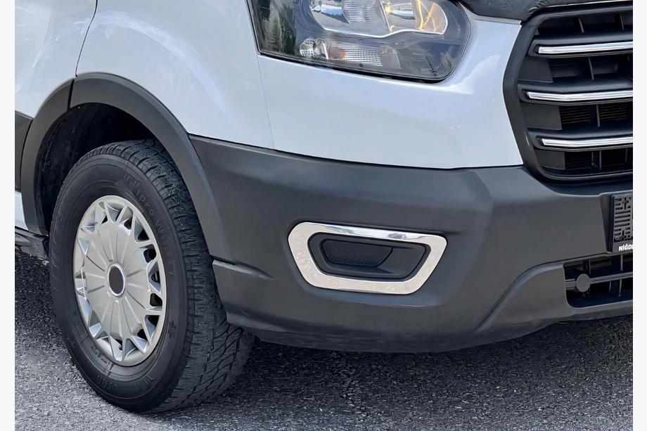 Ford Transit 2014- рр. Накладки на противотуманки 2019+ (2 шт, нерж) Image