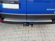 Nissan NV400 2010-2024 рр. Накладка на задній бампер (нерж) фото 9