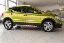 Suzuki SX4 S-Cross 2013-2016 рр. Молдинг дверей (4 шт, нерж) фото 1