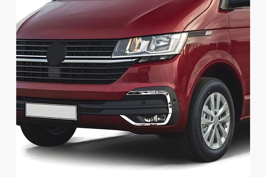 Volkswagen T6 2015-2024 рр. Накладки на противотуманки 2019+ (4 шт, нерж) Фото 1