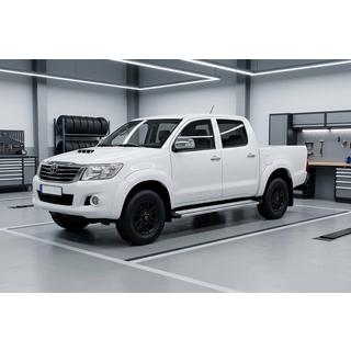 Бокові пороги Maya V4 (2 шт., Алюміній) Toyota Hilux 2006-2015 рр. фото 1