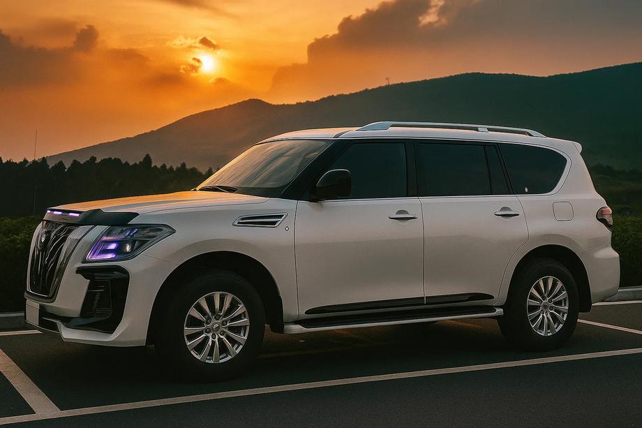 Nissan Patrol Y62 2010-2024 рр. Молдинги дверні (4 шт, чорні) Фото 4