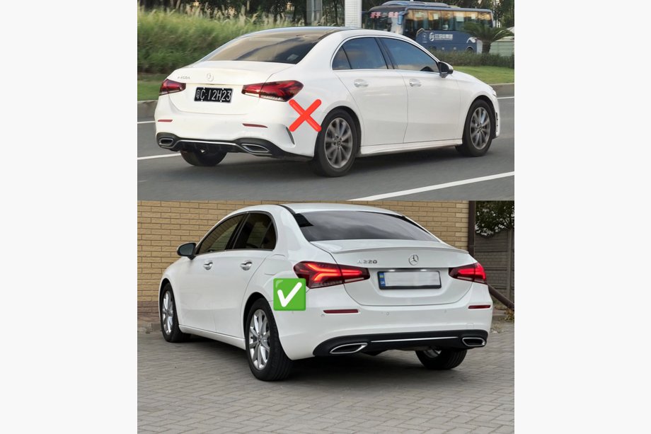 Mercedes A-class W177 2018- рр. Бризковики Premium Sedan (для Base, 4 шт) Фото 3
