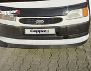 Ford Transit 1991-2000 рр. Накладка на передній бампер ЛІП (чорна) фото 2