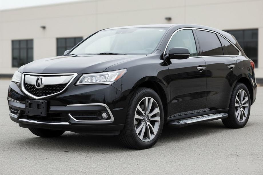 Acura MDX 2013-2020 рр. Бокові пороги Allmond Grey (2 шт., Алюміній) Фото 1