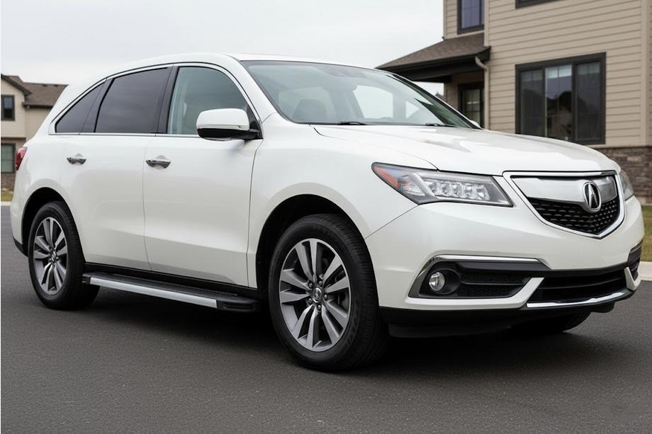 Acura MDX 2013-2020 рр. Бокові пороги Maya V1 (2 шт., Алюміній) Image