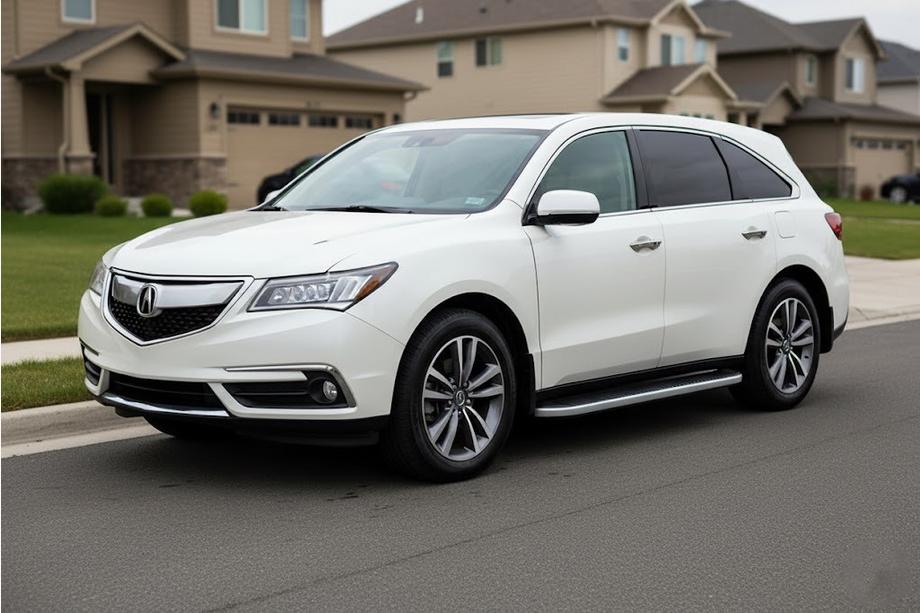 Acura MDX 2013-2020 рр. Бокові пороги Tayga Grey (2 шт., Алюміній) Image