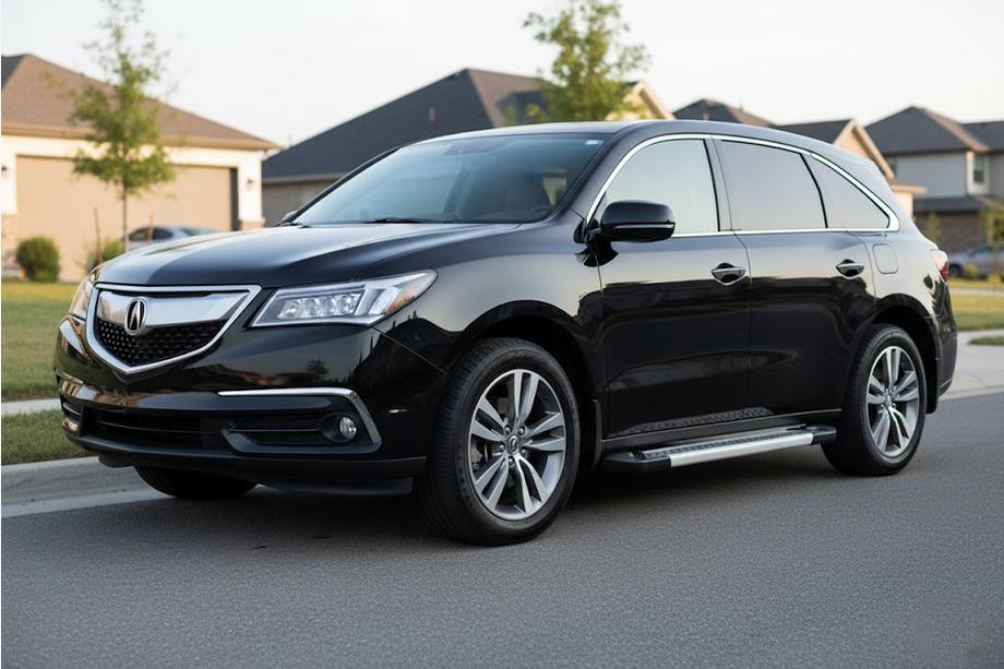 Acura MDX 2013-2020 рр. Бокові пороги Vision New Grey (2 шт., Алюміній) Фото 1