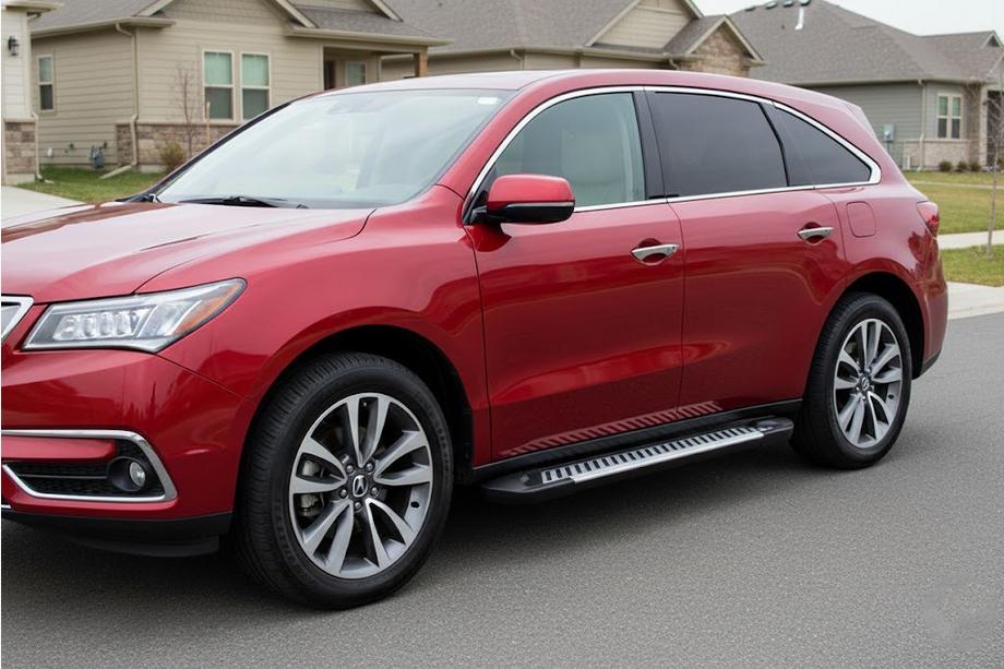 Acura MDX 2013-2020 рр. Бокові пороги Line (2 шт., Алюміній) Image
