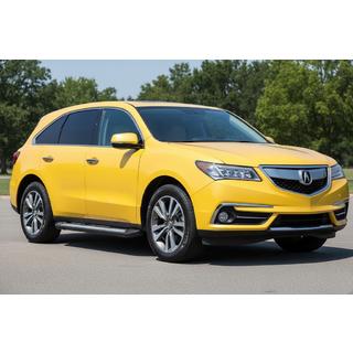 Бокові пороги Vision New Black (2 шт., Алюміній) Acura MDX 2013-2020 рр. фото 1