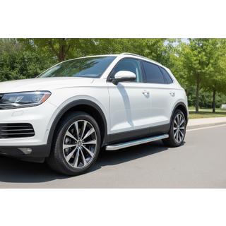 Бокові пороги Maydos V2 (2 шт., Алюміній ↗ нерж) Acura MDX 2013-2020 рр. фото 1