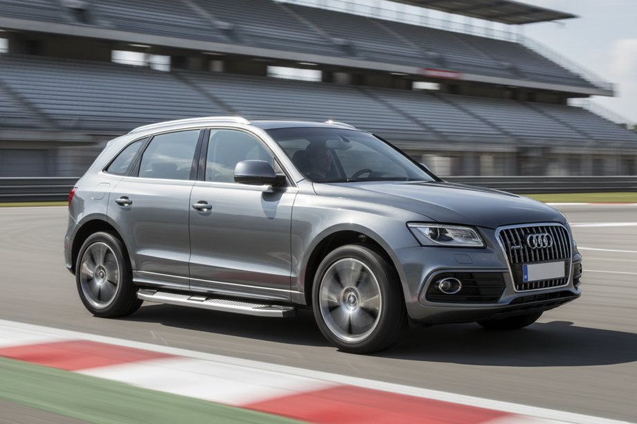 Audi Q5 2008-2017 рр. Бокові пороги Mevsim Grey (2 шт., Алюміній) Фото 1