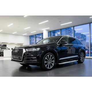 Бокові пороги Mevsim Grey (2 шт., Алюміній) Audi Q7 2015-2026 рр. фото 1