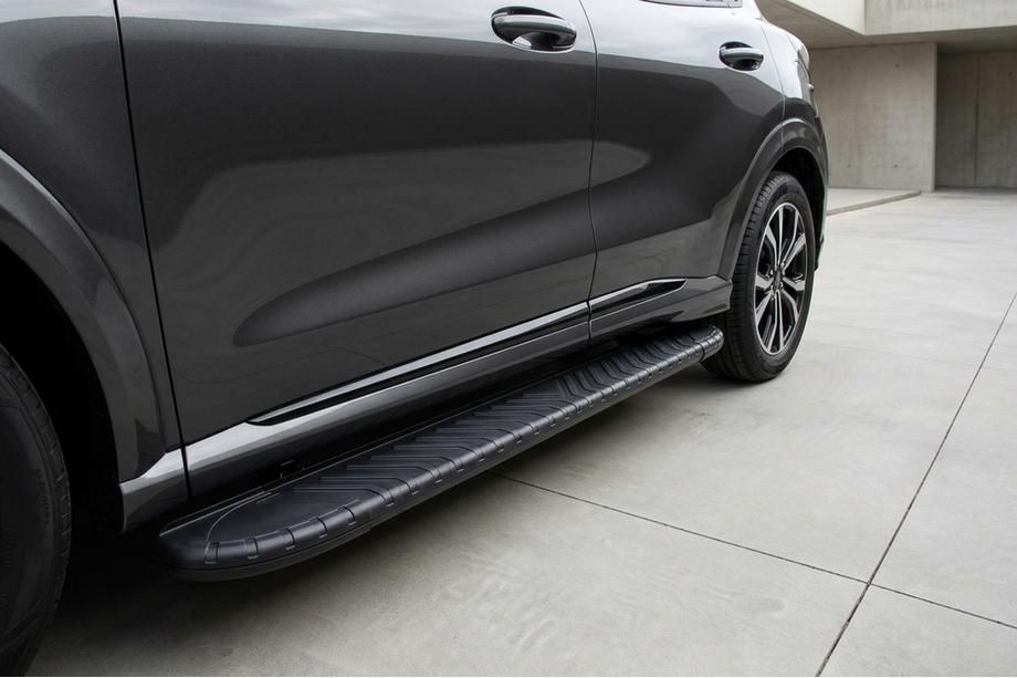 Ford Puma 2019- рр. Бокові пороги Bosphore Black (2 шт., Алюміній) Image