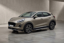 Ford Puma 2019- рр. Бокові пороги Duru (2 шт., Алюміній) фото 1