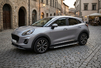 Ford Puma 2019- рр. Бокові пороги Maya V1 (2 шт., Алюміній) фото 1