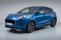 Ford Puma 2019- рр. Бокові пороги Maya Blue (2 шт., Алюміній) фото 1