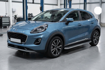 Ford Puma 2019- рр. Бокові пороги Maydos V1 (2 шт., Алюміній) фото 1