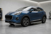 Ford Puma 2019- рр. Бокові пороги BlackLine (2 шт., Алюміній) фото 1