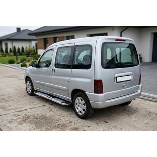 Бокові пороги Mevsim Grey (2 шт., Алюміній) Citroen Berlingo 1996-2008 рр. фото 1