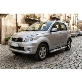 Бокові пороги Mevsim Grey (2 шт., Алюміній) Daihatsu Terios 2006-2017 рр. фото 1