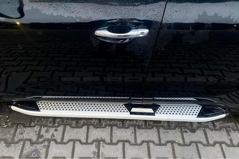 Kia Sorento III UM 2014-2020 рр. Бокові пороги Mevsim Grey (2 шт., Алюміній) Фото 3