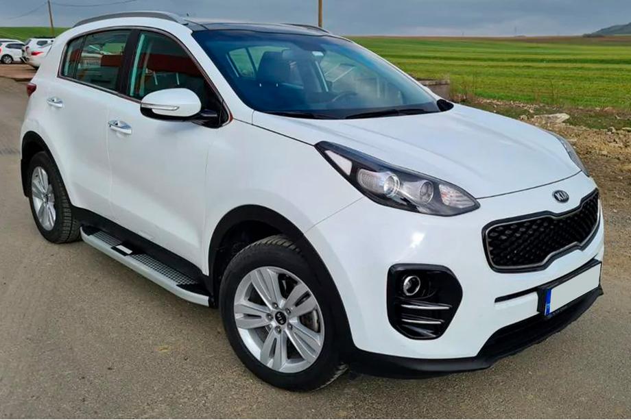 Kia Sportage 2015-2021 рр. Бокові пороги Mevsim Grey (2 шт., Алюміній) Фото 4