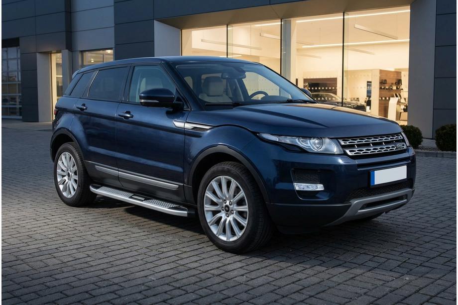 Range Rover Evoque 2012-2018 рр. Бокові пороги Mevsim Grey (2 шт., Алюміній) Фото 1