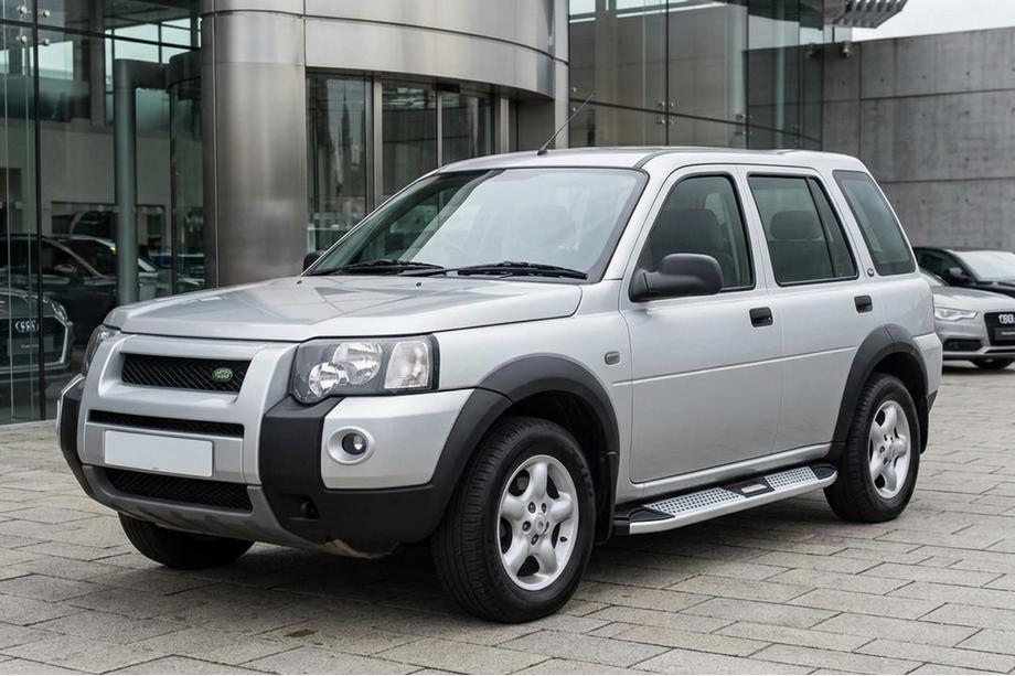 Land Rover Freelander I 1997-2006 рр. Бокові пороги Mevsim Grey (2 шт., Алюміній) Фото 1
