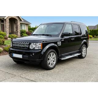 Бокові пороги Mevsim Grey (2 шт., Алюміній) Land Rover Discovery IV 2009-2017 рр. фото 1