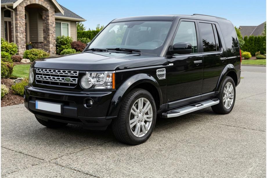 Land Rover Discovery IV 2009-2017 рр. Бокові пороги Mevsim Grey (2 шт., Алюміній) Фото 1