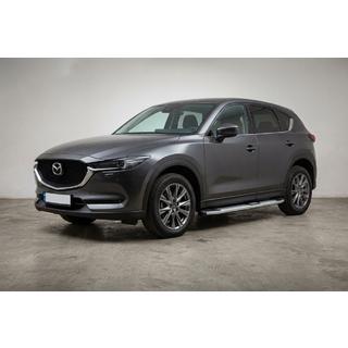 Бокові пороги Mevsim Grey (2 шт., Алюміній) Mazda CX-5 2017-2025 рр. фото 1