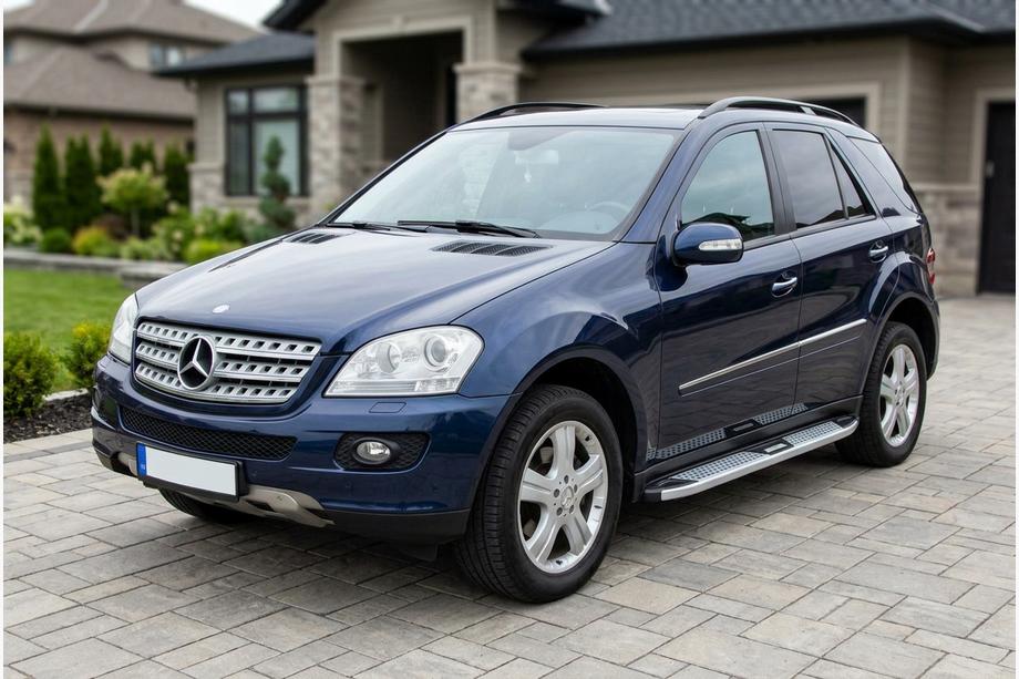 Mercedes ML W164 2005-2011 рр. Бокові пороги Mevsim Grey (2 шт., Алюміній) Фото 1