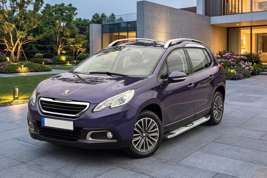 Peugeot 2008 2013-2019 рр. Бокові пороги Mevsim Grey (2 шт., Алюміній) Фото 1