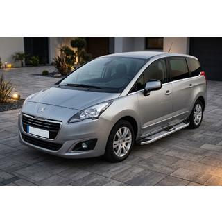 Бокові пороги Mevsim Grey (2 шт., Алюміній) Peugeot 5008 2009-2016 рр. фото 1
