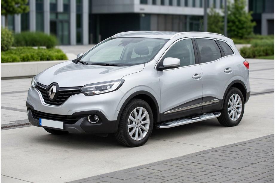 Renault Kadjar 2015-2022 рр. Бокові пороги Mevsim Grey (2 шт., Алюміній) Фото 1