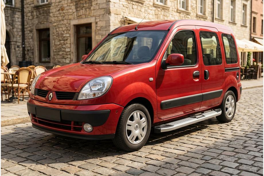Renault Kangoo 1998-2008 рр. Бокові пороги Mevsim Grey (2 шт., Алюміній) Фото 1
