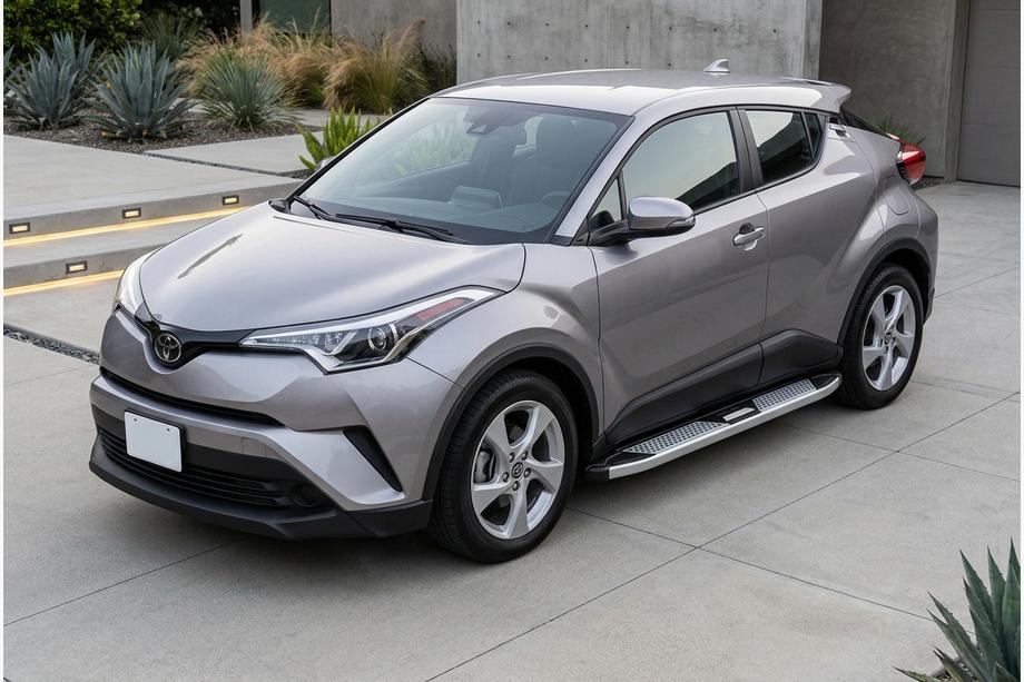 Toyota C-HR 2016-2023 рр. Бокові пороги Mevsim Grey (2 шт., Алюміній) Фото 1