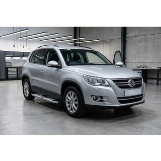 Бокові пороги Mevsim Grey (2 шт., Алюміній) Volkswagen Tiguan 2007-2016 рр. фото 1
