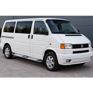 Бокові пороги Mevsim Grey (2 шт., Алюміній) Volkswagen T4 Transporter 1990-2003 рр. фото 1