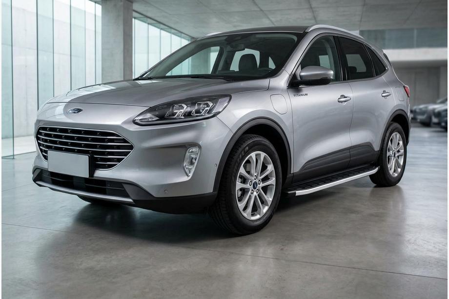 Ford Kuga/Escape 2019- рр. Бокові пороги Fullmond (2 шт., Алюміній) Image